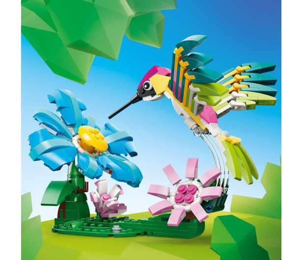 LEGO CREATOR 31384 Dzikie zwierzęta: kolorowy koliber - 1473432 - zdjęcie 6